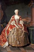 Jean Baptiste van Loo Portrait of Augusta of Saxe-Gotha oil painting